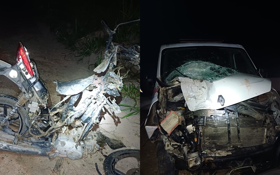 Imagem 2 de Acidente em Porto Seguro: Batida entre moto e ambulância mata dois | G1