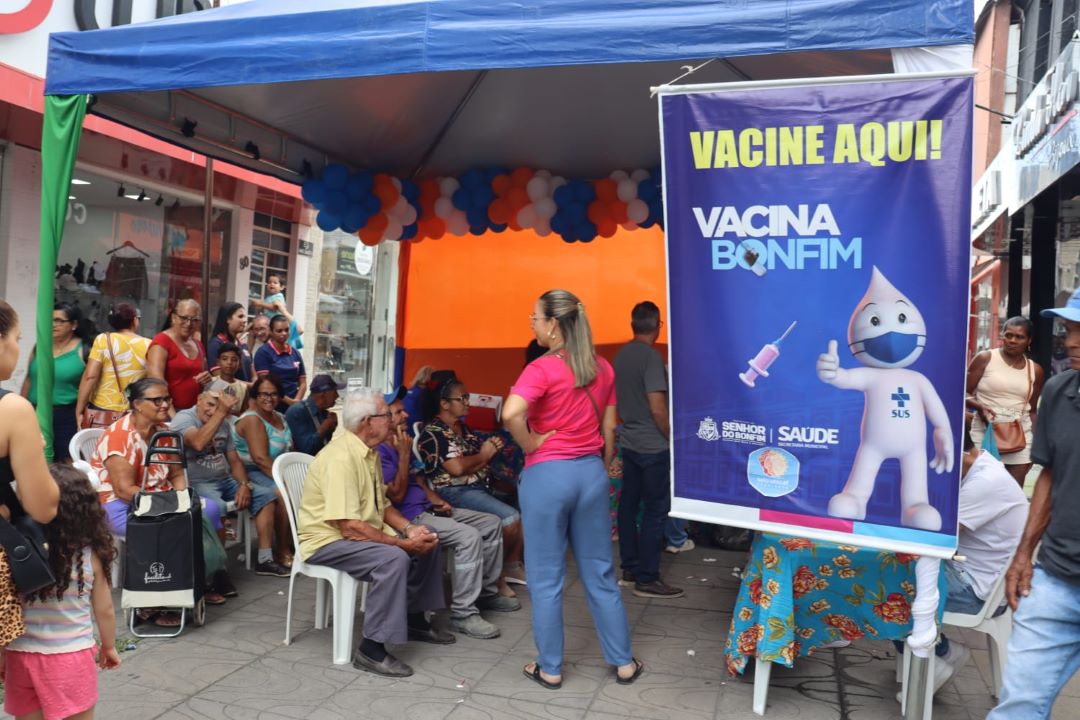 Senhor do Bonfim lidera vacinação na região Norte com maior número de vacinados no Dia D contra a gripe