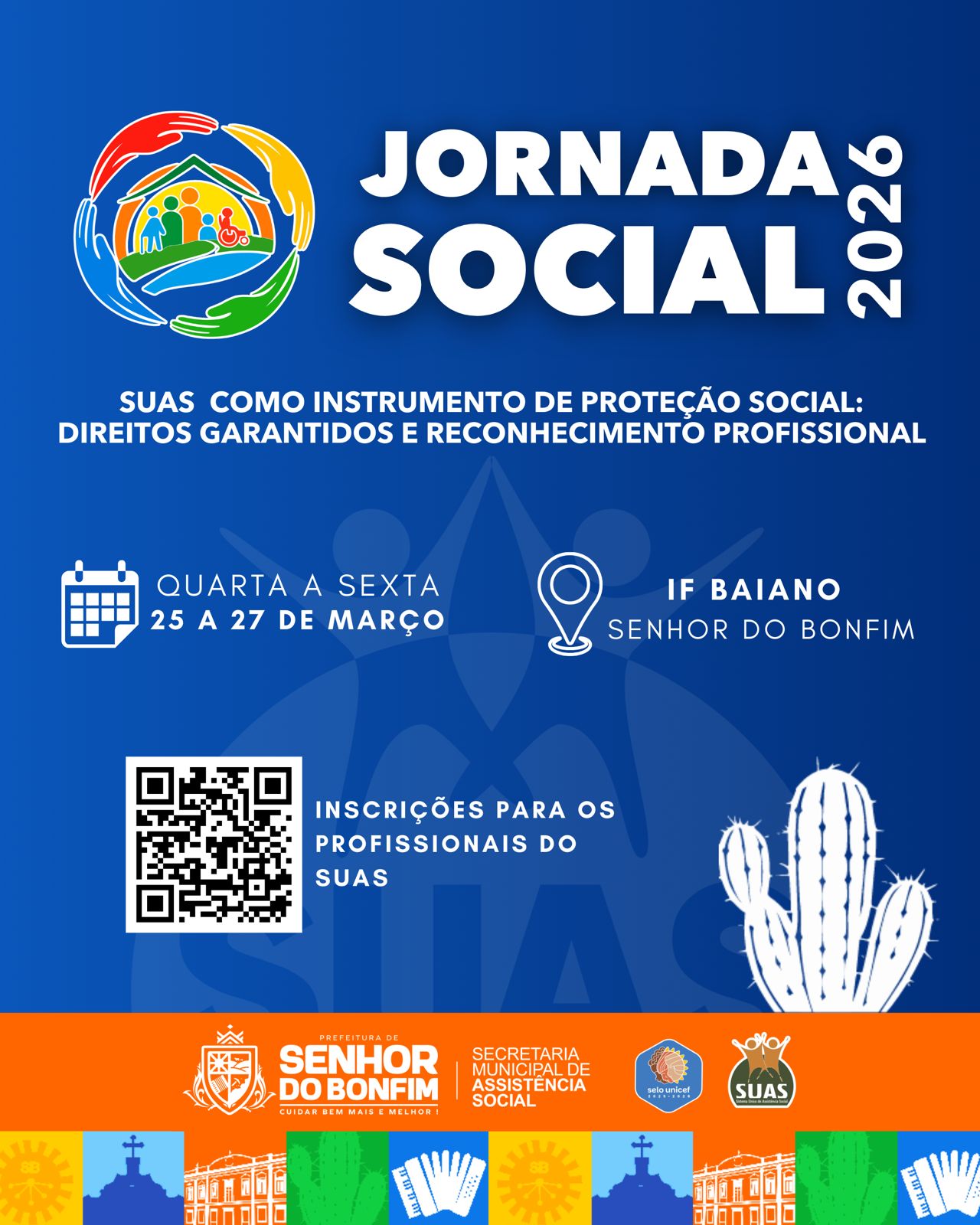 Prefeitura de Senhor do Bonfim inicia Jornada Social 2026 nesta quarta (25) com foco na proteção social e garantia de direitos