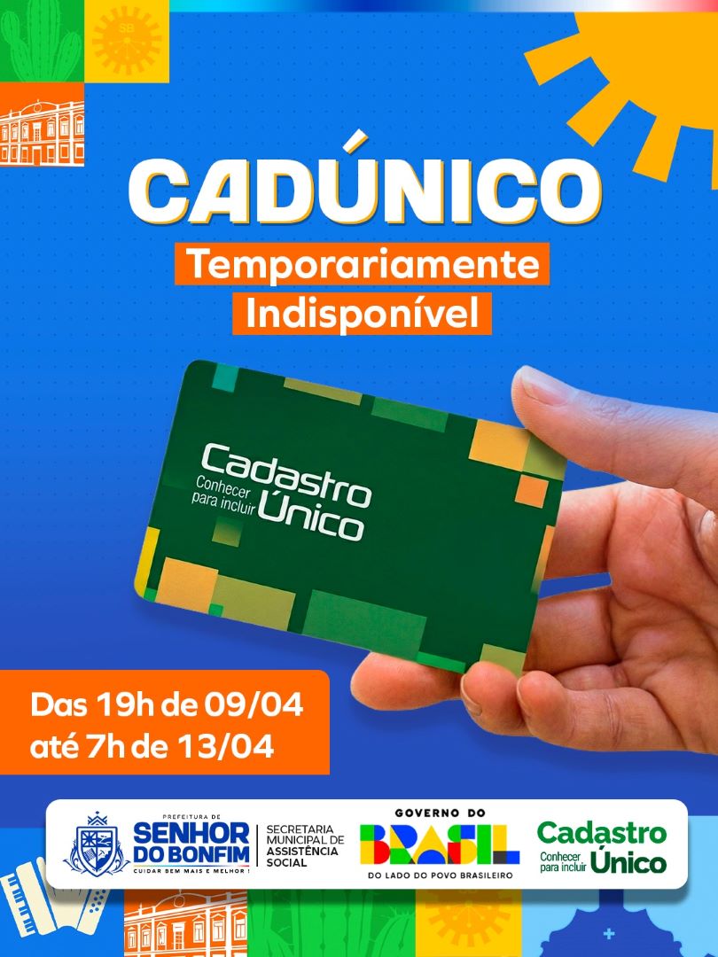 Cadastro Único ficará temporariamente indisponível para atualização do sistema