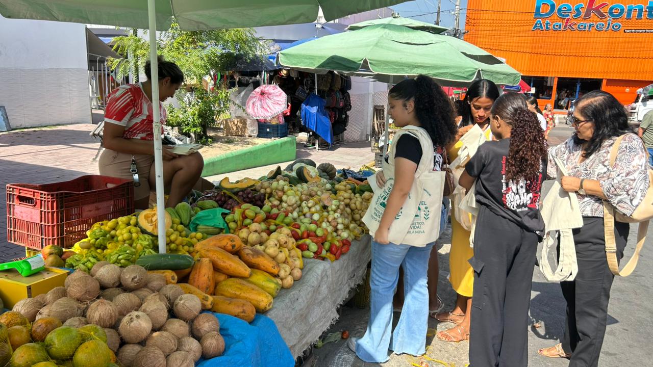 Senhor do Bonfim recebe nova ação do projeto “Feira Sustentável: Menos Plástico, Mais Vida”