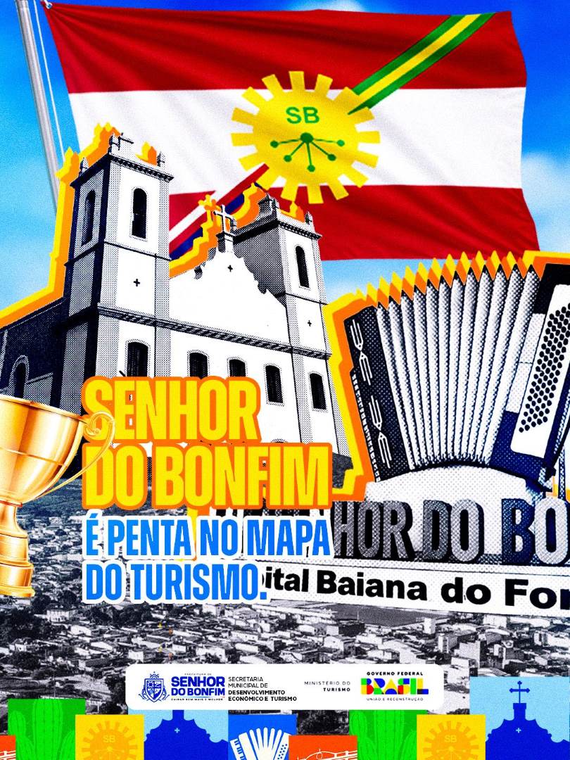 Senhor do Bonfim é penta ao conquistar pela 5ª vez certificação no Mapa do Turismo Brasileiro