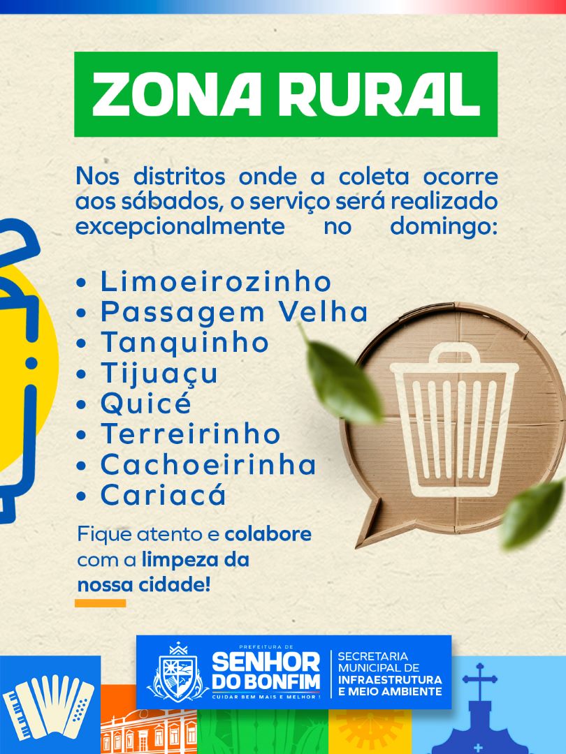 Imagem 2 de Coleta de lixo segue cronograma especial na Semana Santa em Senhor do Bonfim